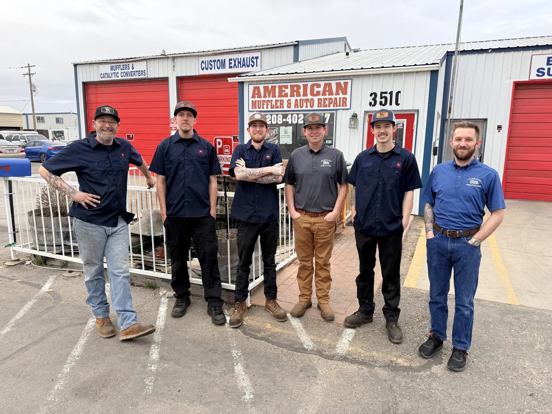 local auto repair team at auto repair shop