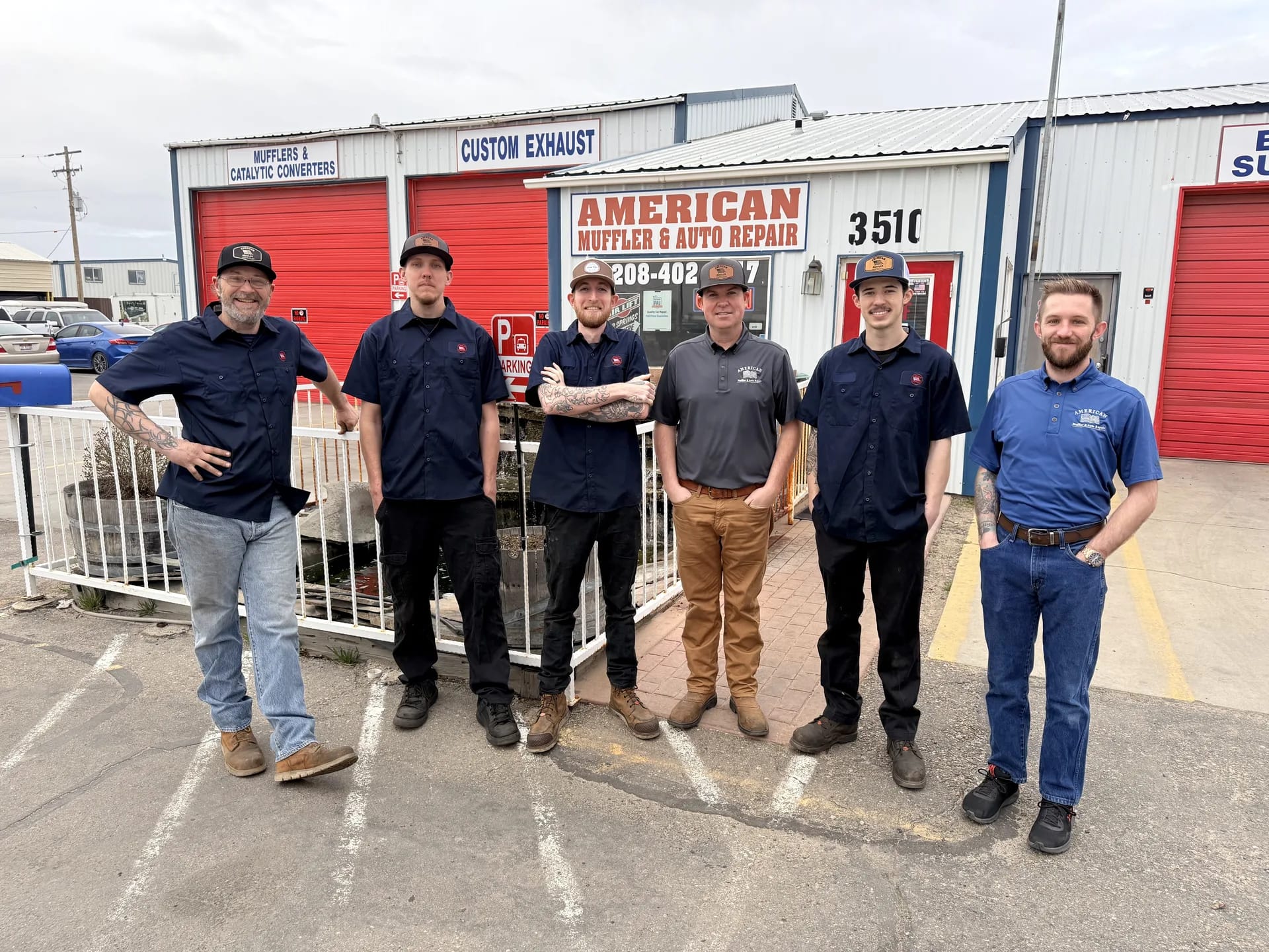 local auto repair team at auto repair shop