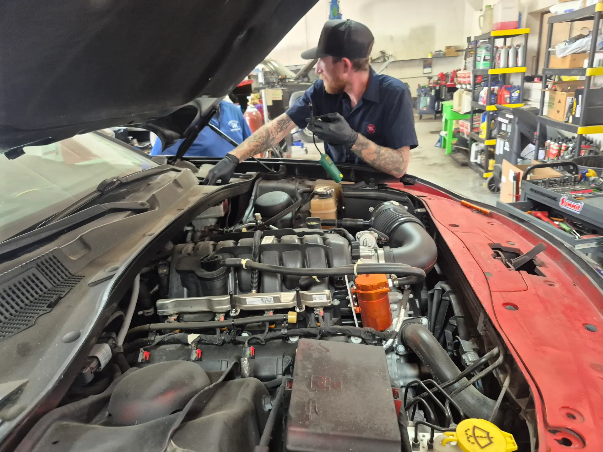 wide bay engine diagnostics with diagnostic tablet